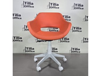 Monaco Çalışma Kesim Çocuk Koltuğu Beyaz Ayak Turuncu